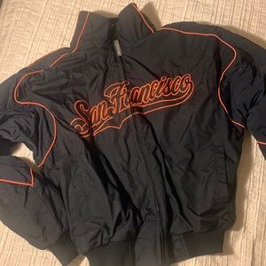 Authentic VINTAGE MLB SF Giants coat - heavy wind breaker, fleece lined